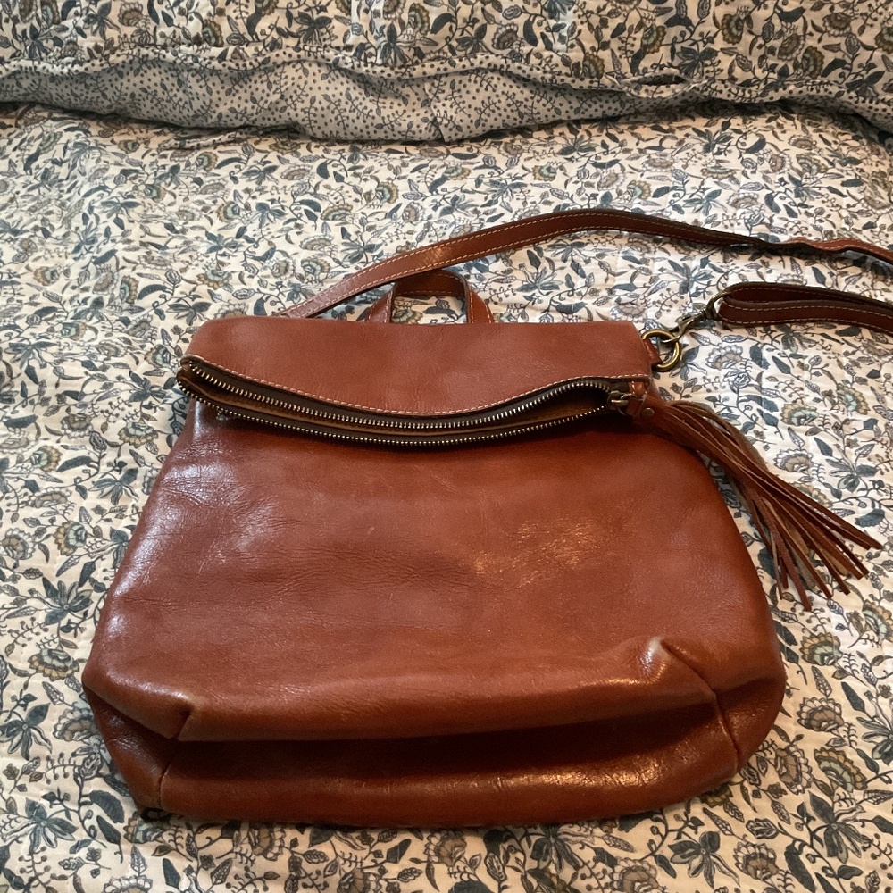 Patricia Nash convertible leather backpack purse.